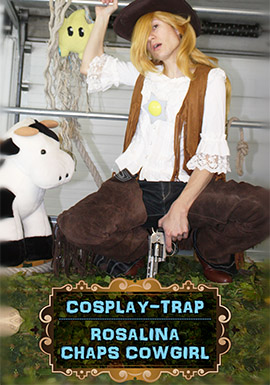 crossdress crossdresser crossdressing femboy sissy trap cd ts cdts cosplay rosalina cowgirl chaps blonde uniform farmer panties anal porn xxx