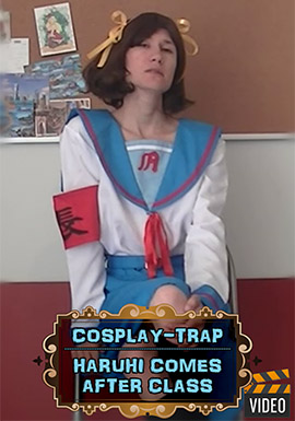 crossdress crossdresser crossdressing femboy sissy trap gay cd ts cdts porn lewd hentai cosplay haruhi suzumiya anal oral student schoolgirl school uniform xxx video movie