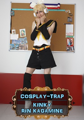 hentai cosplay crossdress crossdresser crossdressing femboy sissy trap cd ts cdts gay costume anal porn panties dildo masturbation vocaloid rin kagamine heels