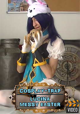 crossdress crossdresser crossdressing femboy sissy trap gay cd ts cdts fire emblem porn lewd hentai cosplay parody lucina bunny easter messy chocolate wam food video movie heels