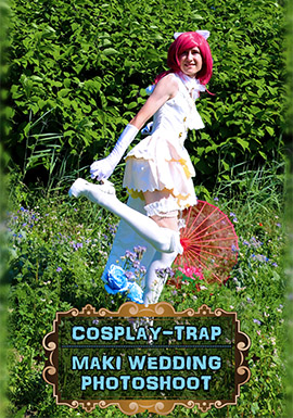 crossdresser trap crossdress femboy sissy lewd hentai cosplay bride weeding dress porn outdoor panties lingerie anal buttplug plug love live maki Nishikino