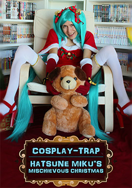 crossdress crossdresser crossdressing femboy sissy trap cd ts cdts lewd hentai cosplay porn anal femboy vocaloid miku christmas xmas high heels santa lingerie