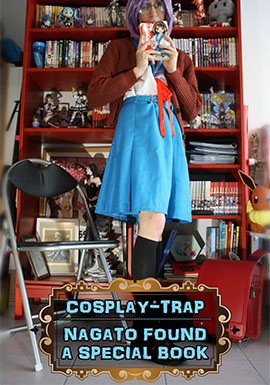 crossdress crossdressing femboy sissy trap cdts cosplay haruhi suzumiya nagato glasses school schoolgirl student uniform anal porn panties dildo masturbation hentai cosplay