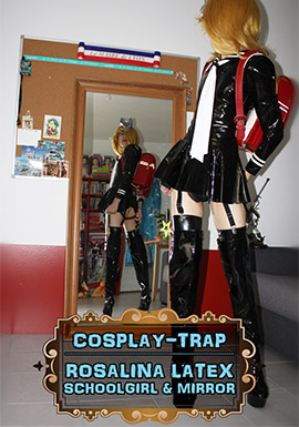 crossdress crossdressing femboy sissy trap gay cd ts cdts porn lewd hentai cosplay xxx nintendo princess rosalina blonde pvc latex fetish anal schoolgirl high heels