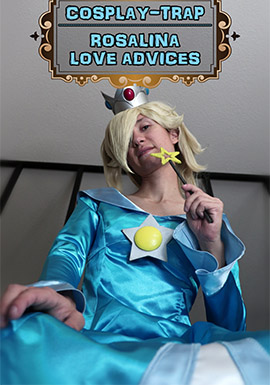 crossdress crossdressing femboy sissy trap nintendo princess rosalina dress lingerie panties high heels caption small penis humiliation SPH dom femboy domination POV