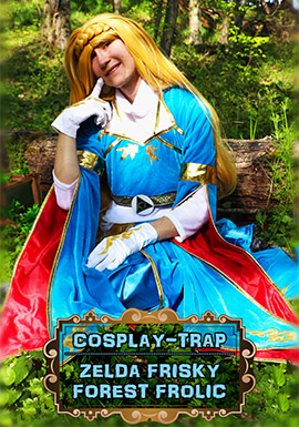 crossdress crossdresser crossdressing femboy sissy trap cd ts cdts lewd hentai cosplay legend princess zelda breath wild botw outdoor blonde princess feet forest exhibition